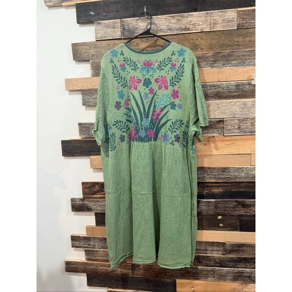 Gudrun Sjoden floral knit long vest cardigan size XXL - Picture 2 of 6